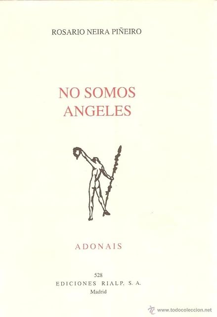 Portada de No Somos Angeles: Premio Adonais 1996