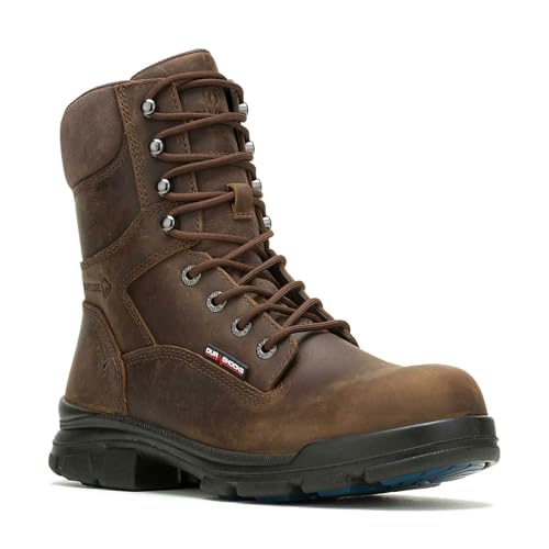 Wolverine Men's Durashocks Sr Icon Waterproof Carbonmax 8" Construction Boot, Dark Brown, 12 X-Wide by Wolverine - Used condition - Image 2