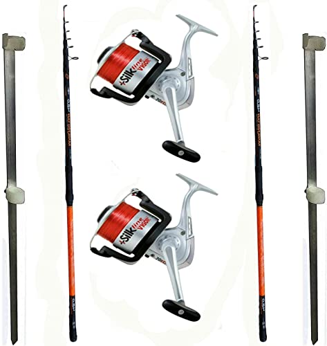 Kit da Pesca Surfcasting Canna tre Sezioni 4.20 Mulinello e Fodero Kit da Pesca Surfcasting Canna tre Sezioni 4.20 Mulinello e Fodero