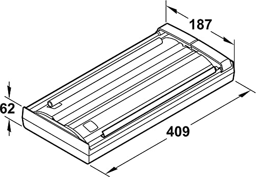 Foto von Blum AMBIA-LINE Folienschneider ZC7C0000 für Frischhaltefolien | Folienspender für Küchen Schubkasten - Schublade | Kunststoff oriongrau matt - Edelstahl matt | 1 Stück - Zubehör für Küchen-Utensilien