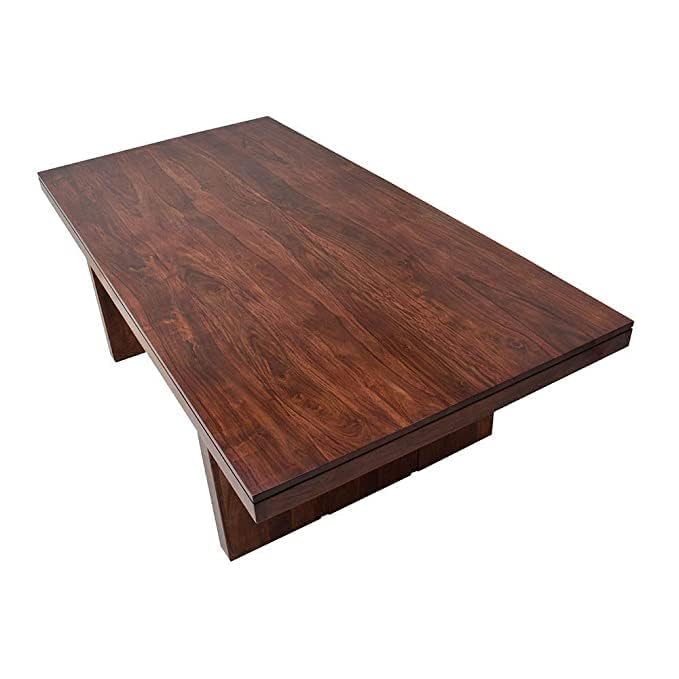 Image of Sheesham Solid Wood 8 Seater Dining Table for Living Room (Mahogany)
