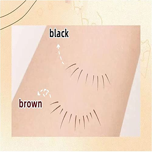 Double Tip Lower Eyeliner Pencil, Super Slim Liquid Eyeliner Pen Waterproof Long Lasting Eyeliner Eye Makeup Tool for Women and Ladies (Brown+Black) - Image 7