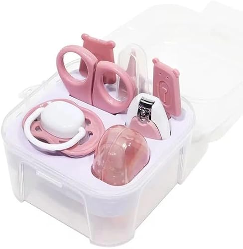 Baby Grooming Kit, 7-Piece Set with Storage Case, Blue, 0+ Months - Pink
