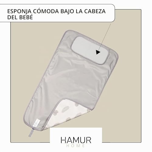 Miniatura 5 de Hamur Home Cambiador Bebé Pañales Portátil Impermeable 40 X 70 Cm Reutilizable Lavable A Máquina Para Niños Y Niñas Leaves