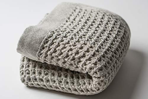 Nutrl Home by Ravel Waffle Weave Bath Towel - 100% Supima Cotton (Dune Brown, 55 x 28 Inch) Premium Luxury Bath Sheet Towels - Thumbnail 2