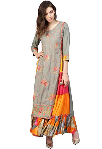 ishin Women's Rayon Regular Fit Regular Kurta