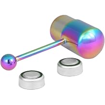 Tongue Piercing Bar Vibrating Barbell Stainless Steel Tongue Stud Rings Body Piercing Jewelry Colorful