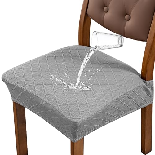 Image of Genina Waterproof Seat Covers for Dining Room Chair Covers,No Rear Covers
