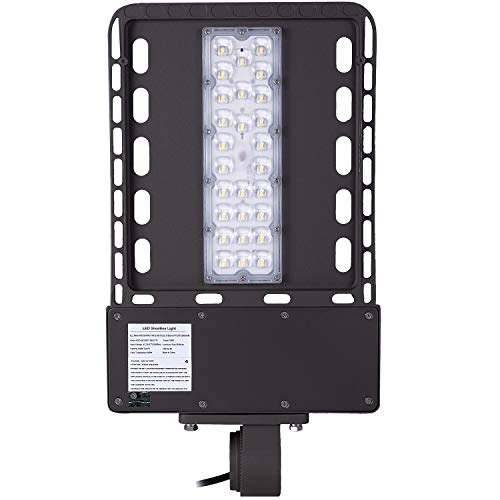 1000LED LED Shoebox Pole Light, 60W (300W Eq.) 7,500Lm, Daylight White 5000K, AC110-277V, LED Parking Lot Light, Street Light, Area Light, Waterproof IP65