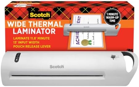 Scotch Thermal Laminator, Extra Wide 13 Inch Input, Ideal for Tea...