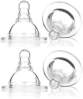 Baby Steel Bottle Nipple/Wide Neck Bottle Nipple Teat for Baby Steel Feeding Milk Bottles Nipples (Pack of 4)
