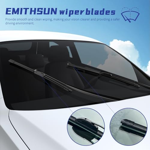 Image of OEM QUALITY 20 inch + 18 inch Premium All-Seasons Stable And Quiet Windshield Wiper Blades(Set of 2)