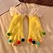 XUZHID 1pair Colorful Candies Mittens Bean Plush Gloves Unisex Warm Fashion Accessory for Autumn and Winter