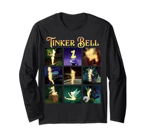 T-shirt Disney Peter Pan Tinker Bell vêtement manches longues coton fée Clochette