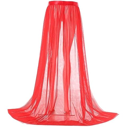 Achlibe Women's Summer Tulle Maxi Dress Cover