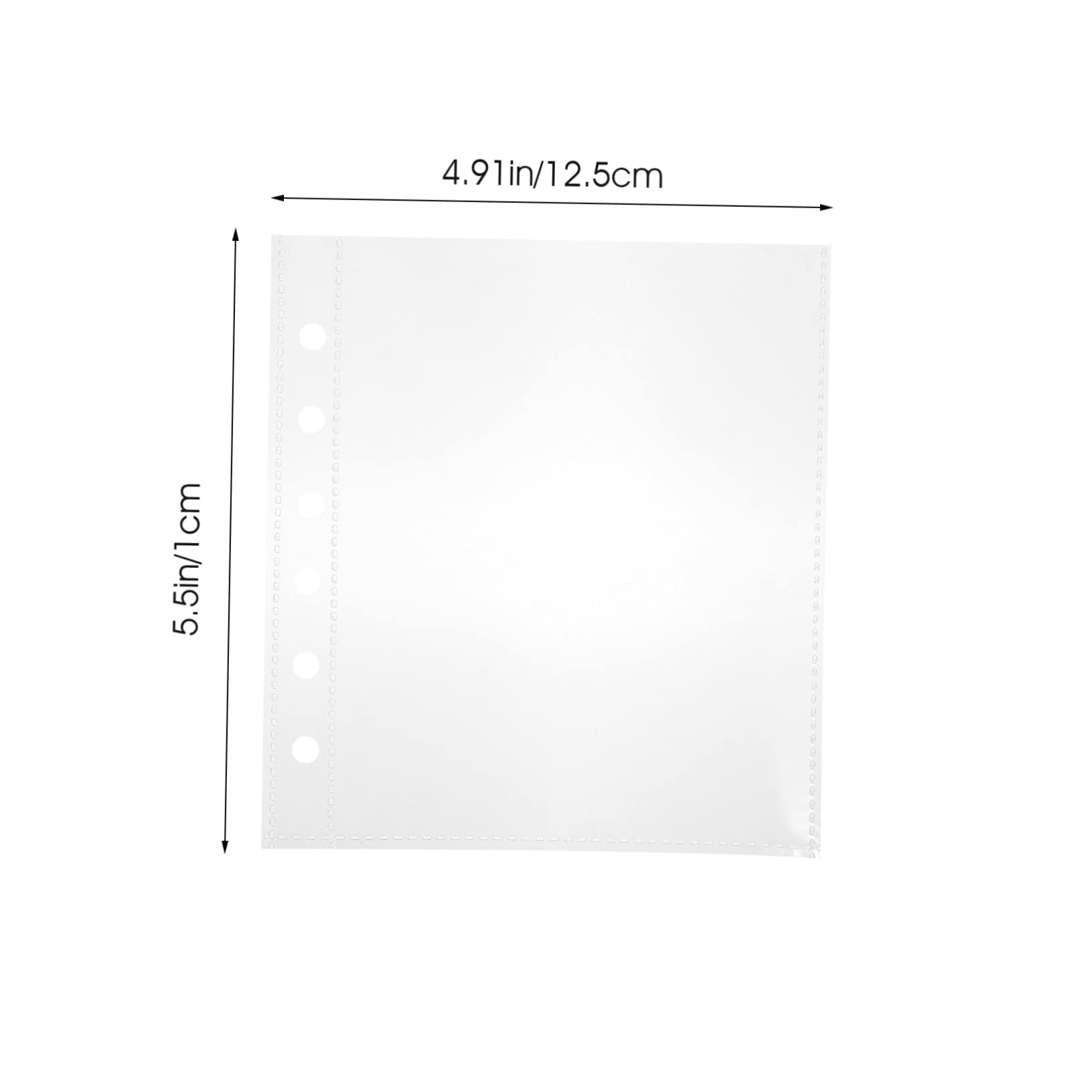 HOOTNEE Scrapbook Binder Sheets 50pcs Photo Album Refill Pages Scrapbook Page Protectors for Money Photos