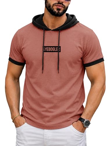 Image of Noble Monk Men's Regular Fit Hoodie T-Shirt for Man |Half Sleeves Tshirt for Men | Casual Wear Stylish T-Shirt for Man | Gym Tshirt for Men