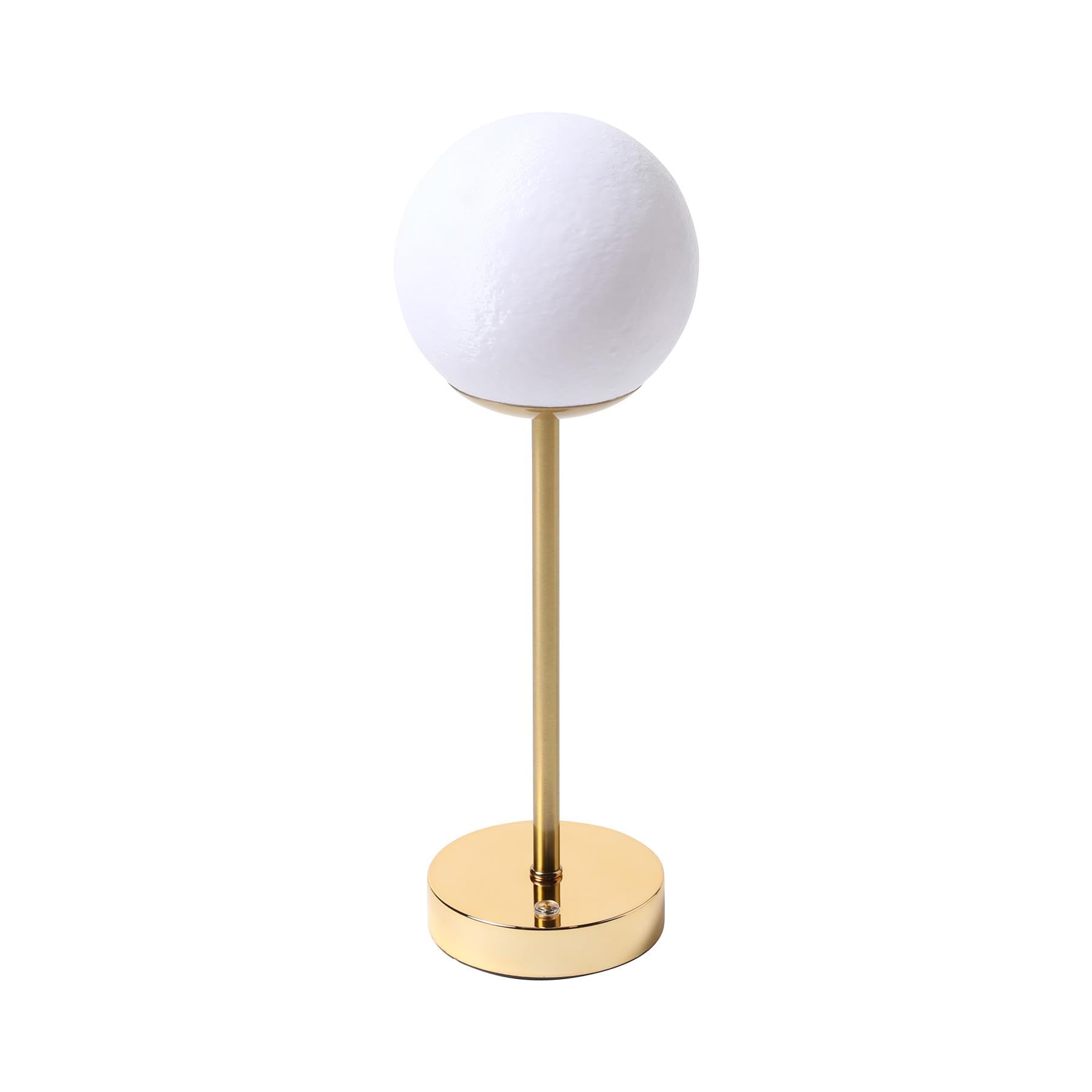 OHS Globe Cordless Lamp Battery Operated Rechargeable USB Table Lamp, Gold