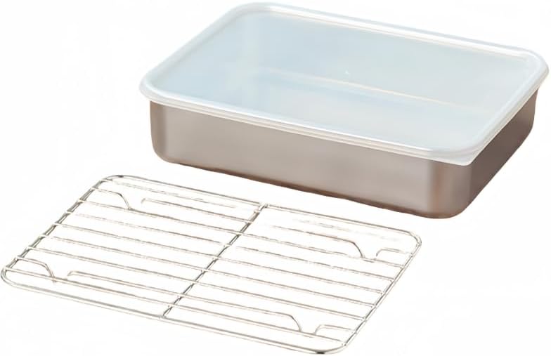 バット 料理 揚げ物 ステンレス 餃子バット 深型角型バット 急速に冷やせる 蓋付 アルミ 保存容器 耐熱バット オーブン対応 深型