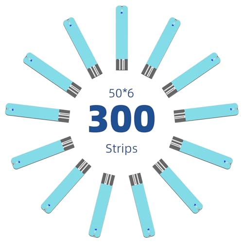 Metene TD-4116 Blood Glucose Test Strips, 300 Count Test Strips for Diabetes, Use with metene TD-4116 and metene S Blood Glucose Monitor Only(No Monitor)