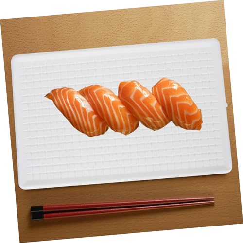 Plato de sushi Garneck multipropósito blanco ligero miniatura 4
