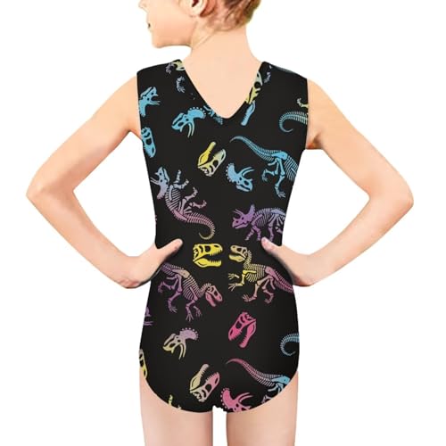 Image of Cartoon Pattern Kids Girls Bathing Suits One Piece Swimsuit Soft & Quick Dry, 5-14Years