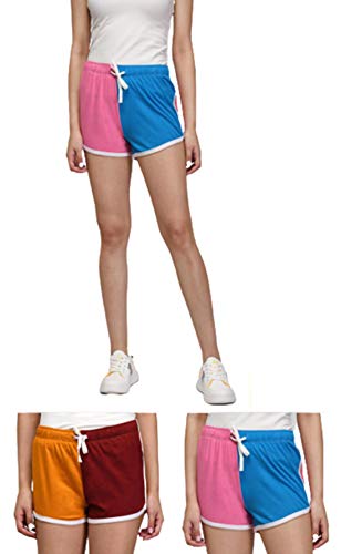 Image of KOTTY Women's Night Shorts(LightPinkBlue&YellowMaroon,28)