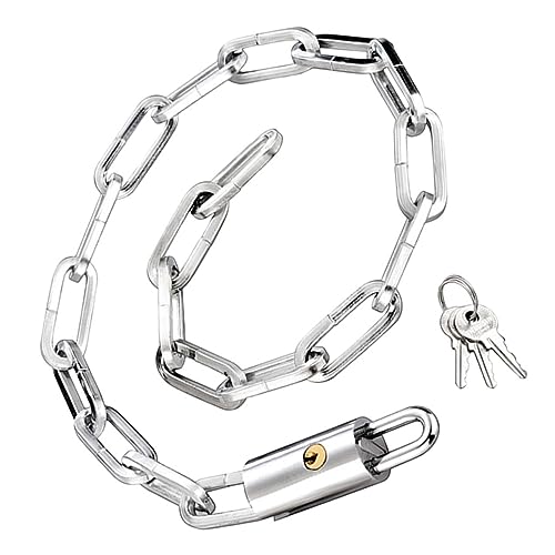 Toddmomy Bike Chain Lock Heavy Duty Theft Chain Security Lock for Bicycles Motorcycles and Electric Bikes Protection Durable and Portable Design