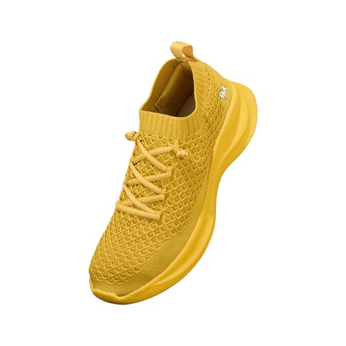 Image of Neeman's Knit Gliders Men Sneakers | Stylish Casual Shoes for Men with Airknit Breathable Upper | Anti-Skid EVA Sole Footwear | Lightweight Lace-Up Sneaker