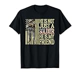 My Best Friend Is A Soldier Proud Army Friend Military Gift T-Shirt
