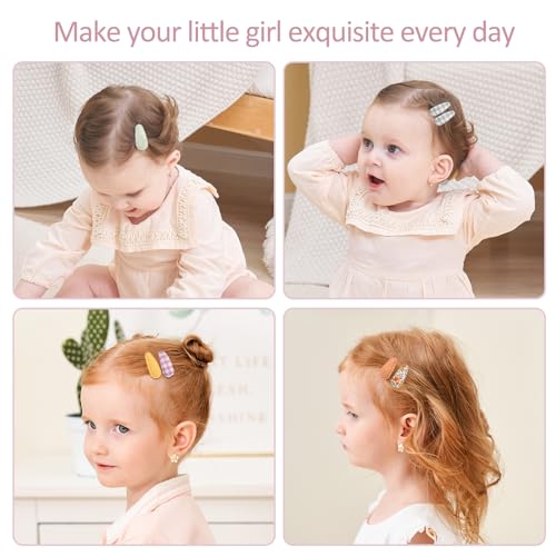 Yhxx Ylen 40 Pcs Cute Toddler Snap Hair Clips With Flower Patterns - 1.5 Inch Mini Hair Barrettes And Accessories For Baby Girls thumb #1