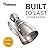 HammerHead Showers® ALL METAL 2 Inch High Pressure Shower Heads - BRUSHED NICKEL – 2.5 GPM Shower Heads High Pressure - High Flow Shower Head with ADJUSTABLE SPRAY PATTERN - Fixed Shower Head