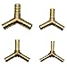 Produktbild JUN-H 4 STÜCKE Y-Stück Messing Schlauchverbinder Druckluft Schlauchverbinder Kraftstoffschlauch Verbindungsstück für Kraftstoff-Luft, Wasser, Gasöl6mm,8mm,10mm,12mm)