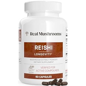 Real Mushrooms Reishi Mushroom Caps...