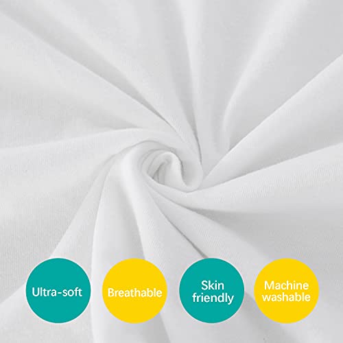 Baby Toddler Pillow 13" X 18" Quilted With 100% Cotton Pillowcase Ultra Soft & Breathable Baby Toddler Pillows For Sleeping Machine Washable Small Toddler Pillow For Kids Travel #TOP4