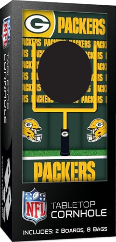 MasterPieces NFL Green Bay Packers Tabletop Cornhole Game Set for Adults