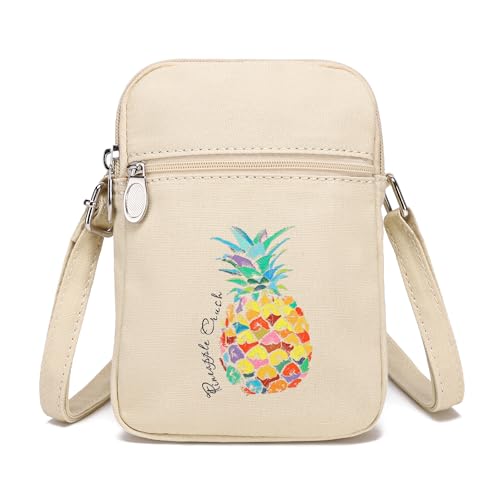 Image of AOCINA Small Wallet Purse Canvas Mini Purse Crossbody Phone Purse Bag for Girls Teens Boys Women