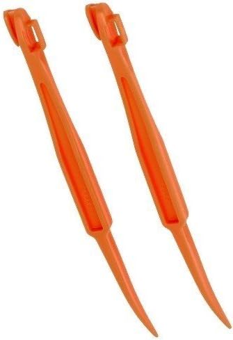 Minjie 2 pcs orange peeler tool Citrus Peeler in Bright Orange Color - Replaces Tupperware Peeler Bright Orange