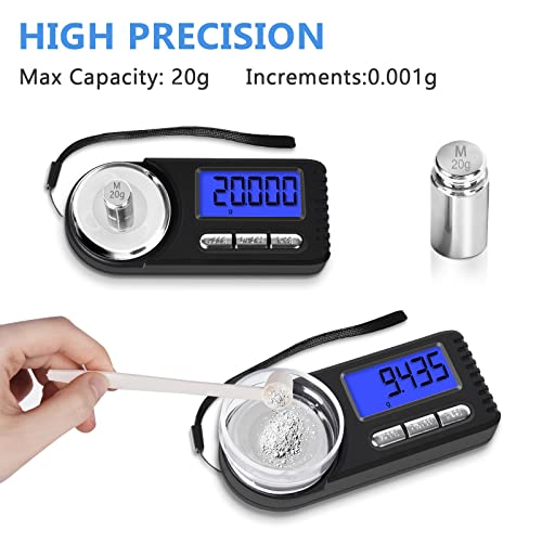 Thinkscale Milligram Scale, 50G X 0.001G High Precision Portable Jewelry Scale With Lcd Display, Tare, 6 Units Mini Mg Scale, Micro Gram Scale For Powder Medicine, Gold, Gem, Reloading #TOP1