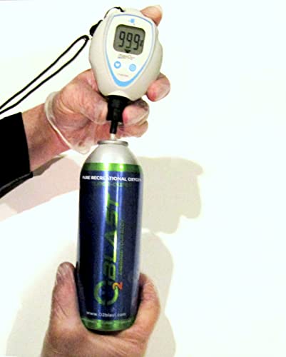 O2 Blast - 99.7% Pure Oxygen Supplement, Quick Recovery For Exercise, Altitude Sickness And Focus. Sanitary Flip Top Cap (10 Liter Portable Oxygen Can - 6 Pack- Natural) #TOP1