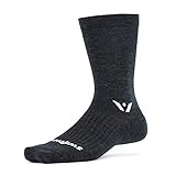 Swiftwick - PURSUIT SEVEN, Crew Socks for Hiking and Cycling