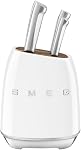 SMEG 50's Retro Style Knife Block Set, KBSF02CR, Cream