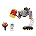 Sonic The Hedgehog Egg Mobile Battle Set with Sonic & Dr. Eggman 2.5 Inch Action Figures, Includes 14 Unique Pieces