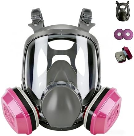 Full Face Respirator Mask, Reusable Dust Mask With Filters, Suita...