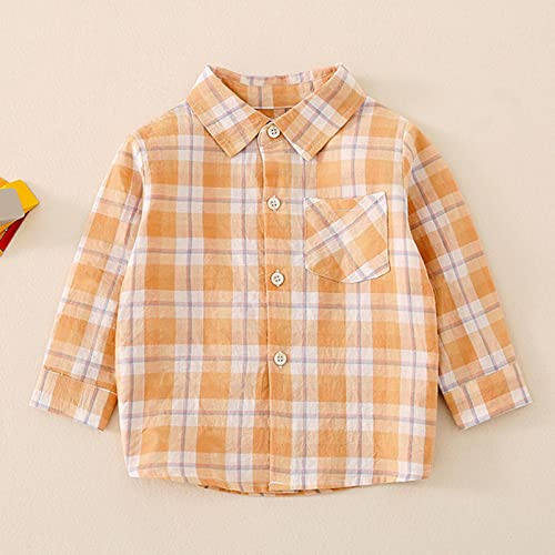 Toddler Kids Baby Boys Clothes Button Down Western Shirts Fall Outfit Toddler Buffalo Plaid Shirts Pocketed Coats4