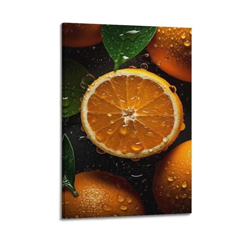 Poster fruits et feuilles ZHOUKEG habille vos murs vides sans grand cadre