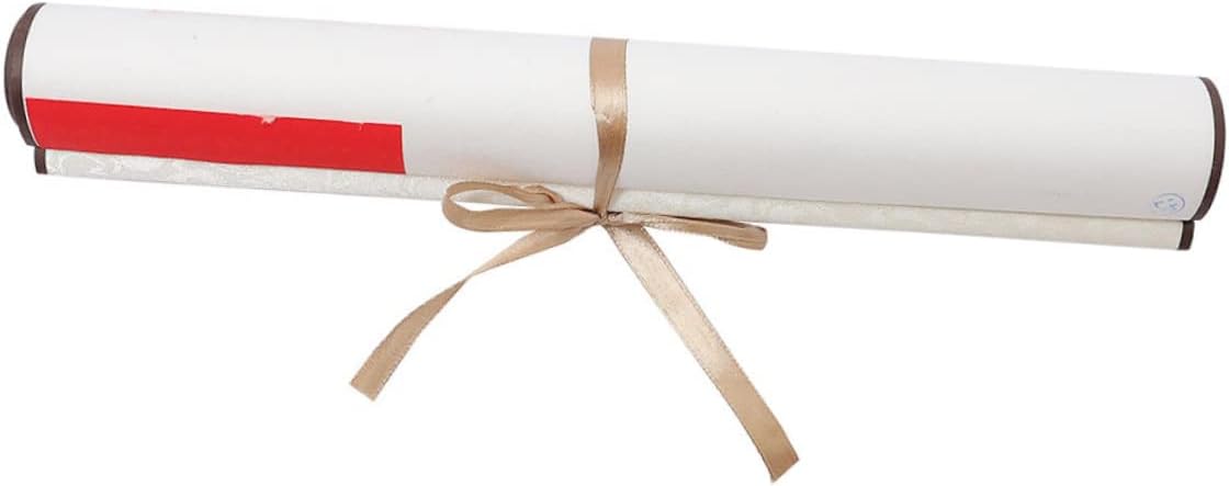 ETHZZLE Blank Chinese Calligraphy Scroll Xuan Paper for Painting Supply Lightweight Portable Wide Scroll Parchment with Texture and Absorbency for Calligraphy Drawing and Watercolor Art