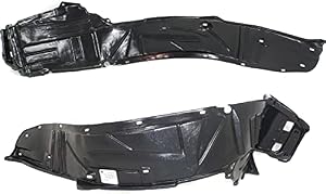 Evan-Fischer Fender Liner for 2005-2006 Acura RSX Front, Driver and Passenger Side Set of 2