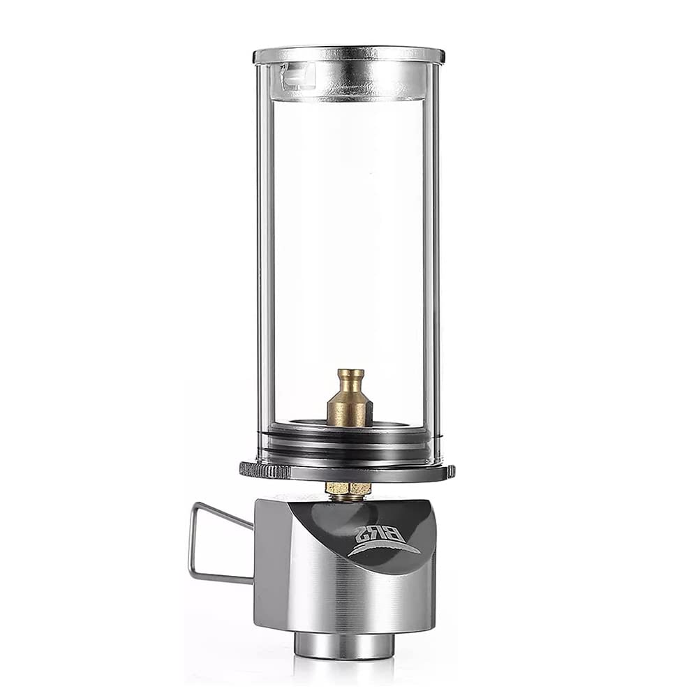 BRS-55 Gas-Camping-Laterne, Brennstofflampe, Campingausrüstung, Gas-Kerzenlichter, Lampe für Außenzelt, Wandern, Camping (1 Stück)