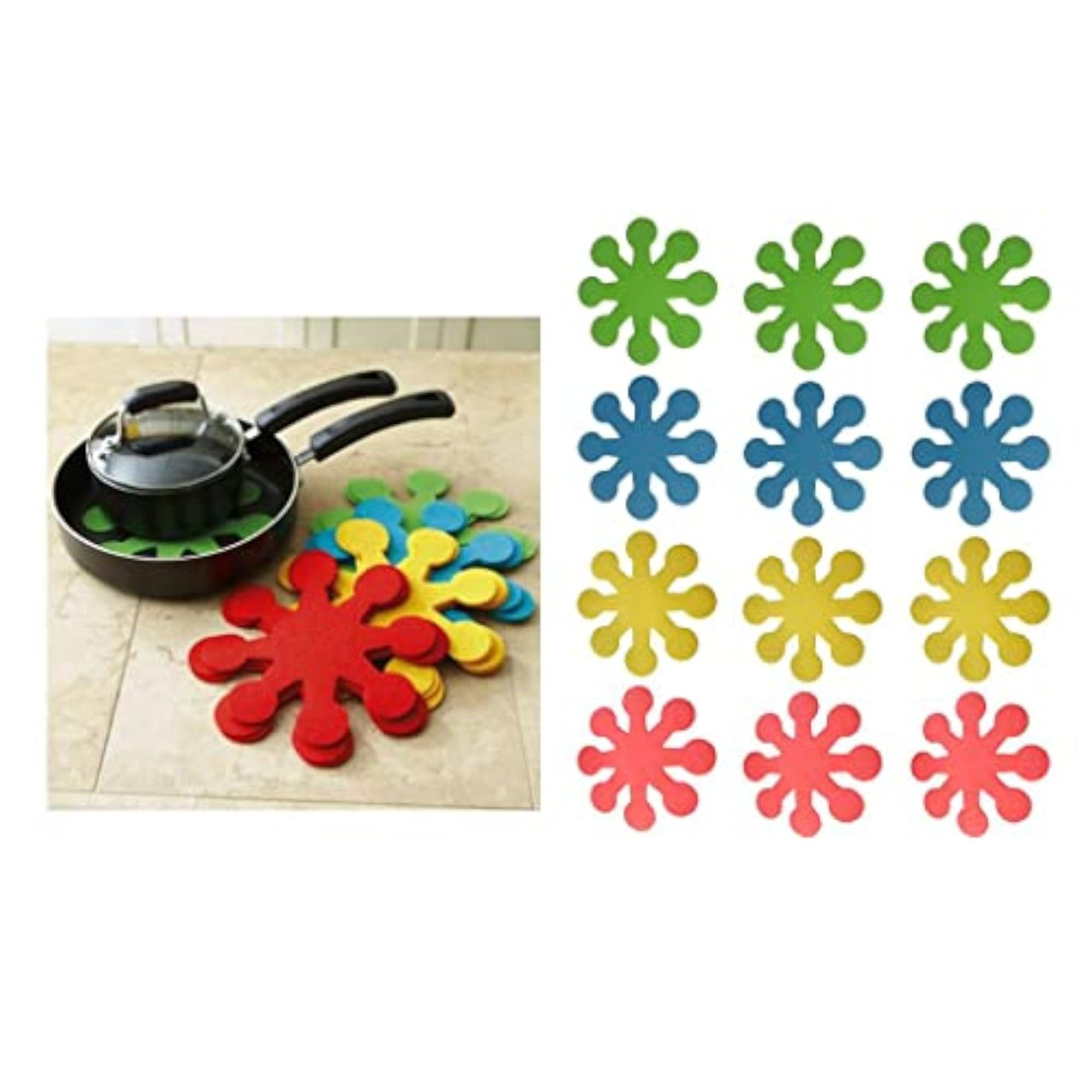 3Sets 12pcs Easter Decoration Pot Mats for Heat Insulation